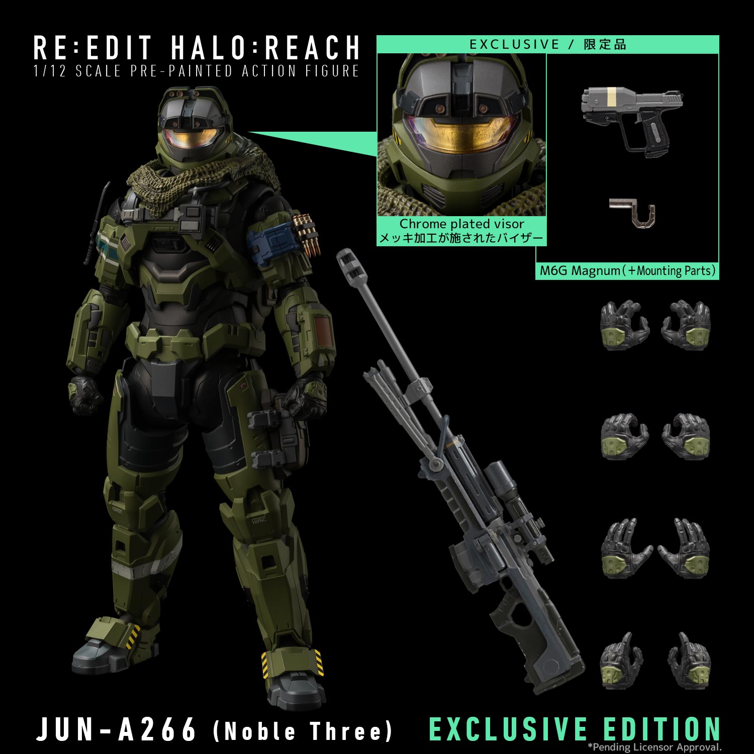 RE:EDIT HALO: REACH 1/12 SCALE JUN-A266 (Noble Three) EXCLUSIVE EDITION